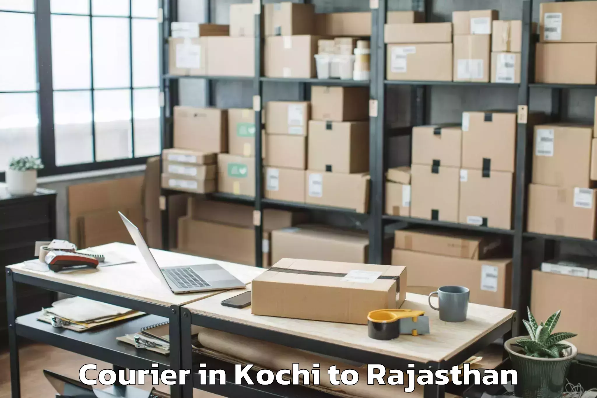 Kochi to Phulera Sambhar Courier Booking